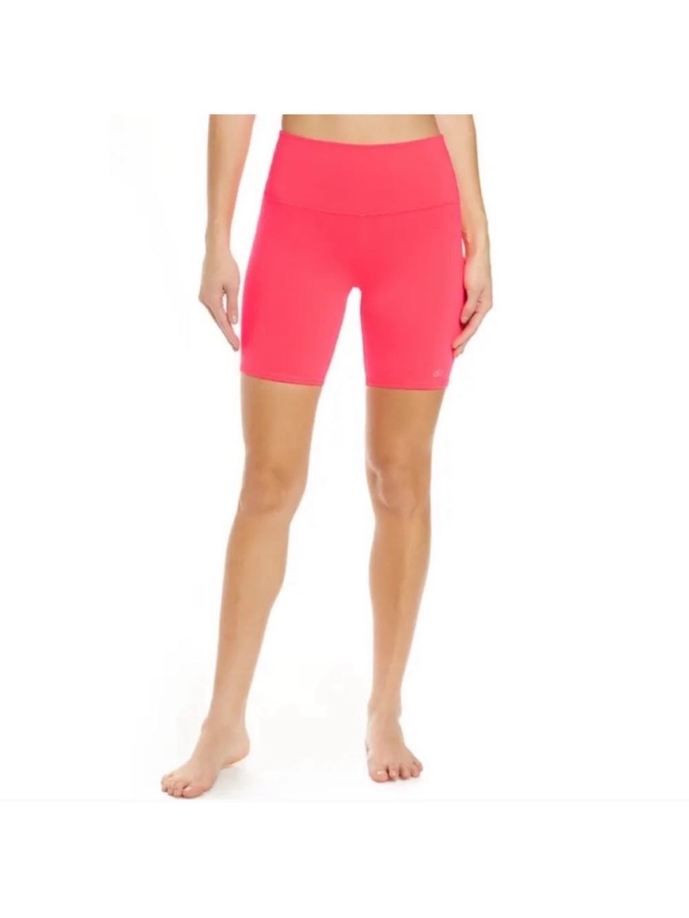 ALO Yoga Women’s High-Rise Bike Shorts in Hot Pink